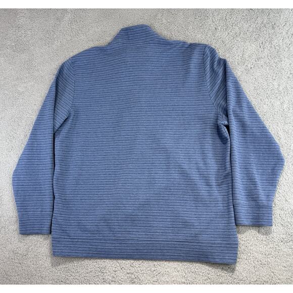 Vineyard Vines Performance Jacket Men's 2XL BLUE 1/4 Zip Pullover Stretch - Picture 3 of 11